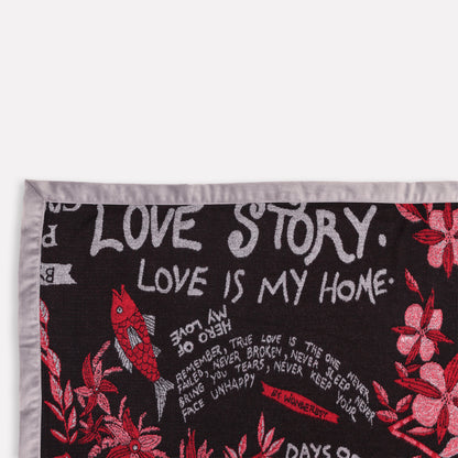 Wonderboy Wisdom Woven Blanket in Royal Red