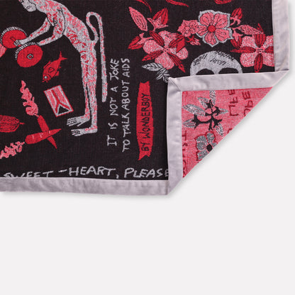 Wonderboy Wisdom Woven Blanket in Royal Red