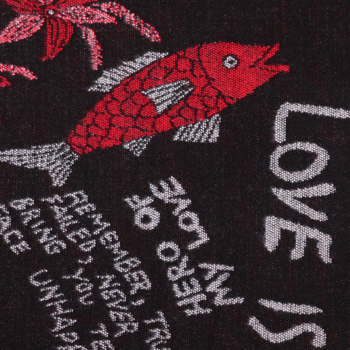 Wonderboy Wisdom Woven Blanket in Royal Red