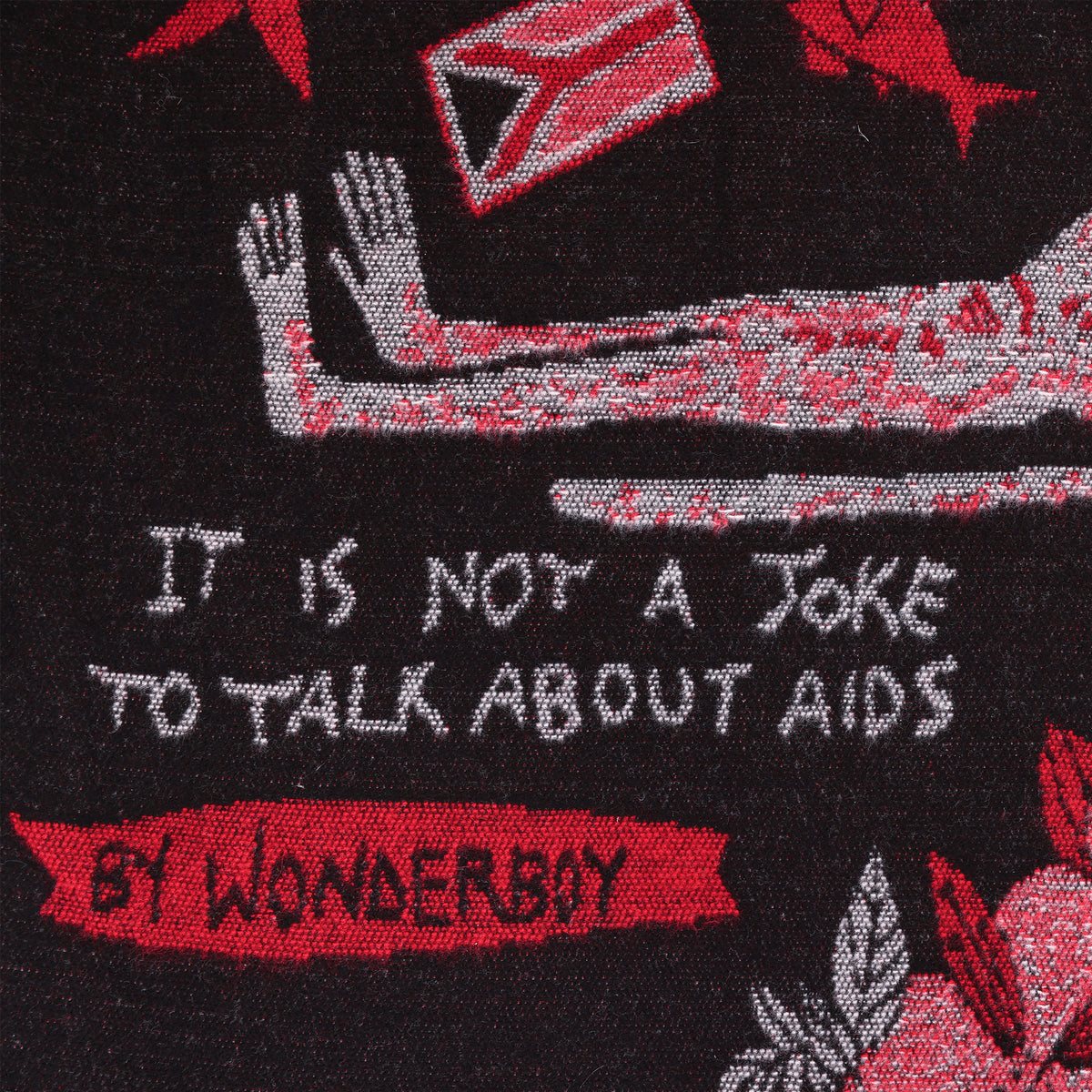 Wonderboy Wisdom Woven Blanket in Royal Red