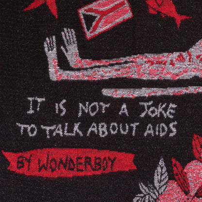 Wonderboy Wisdom Woven Blanket in Royal Red