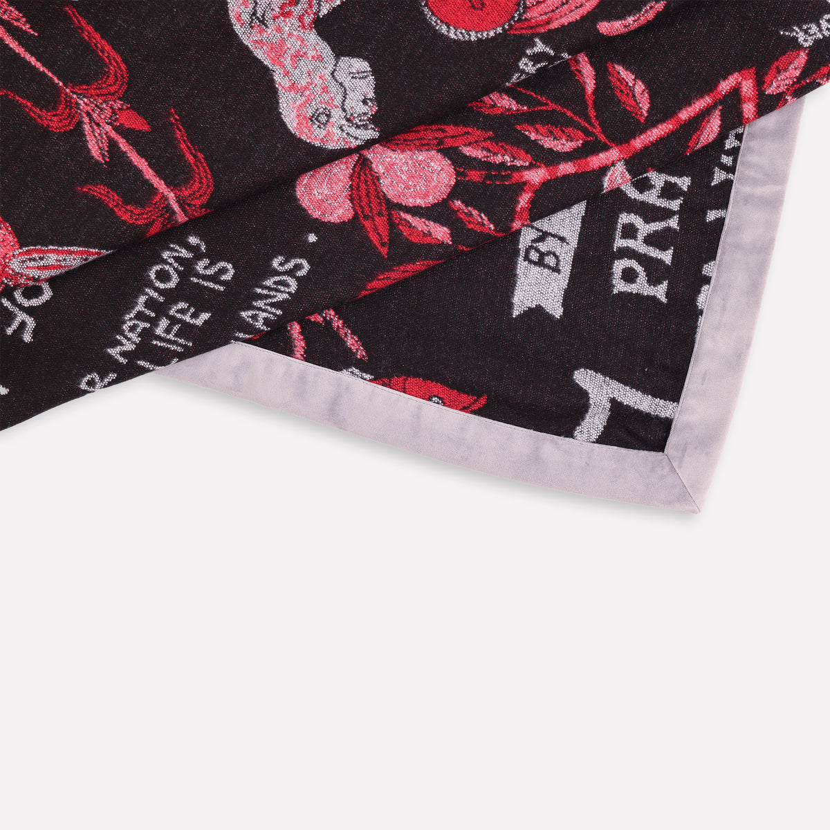Wonderboy Wisdom Woven Blanket in Royal Red