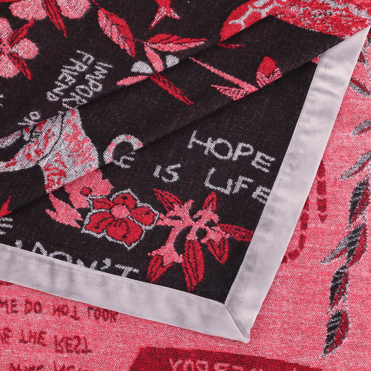 Wonderboy Wisdom Woven Blanket in Royal Red