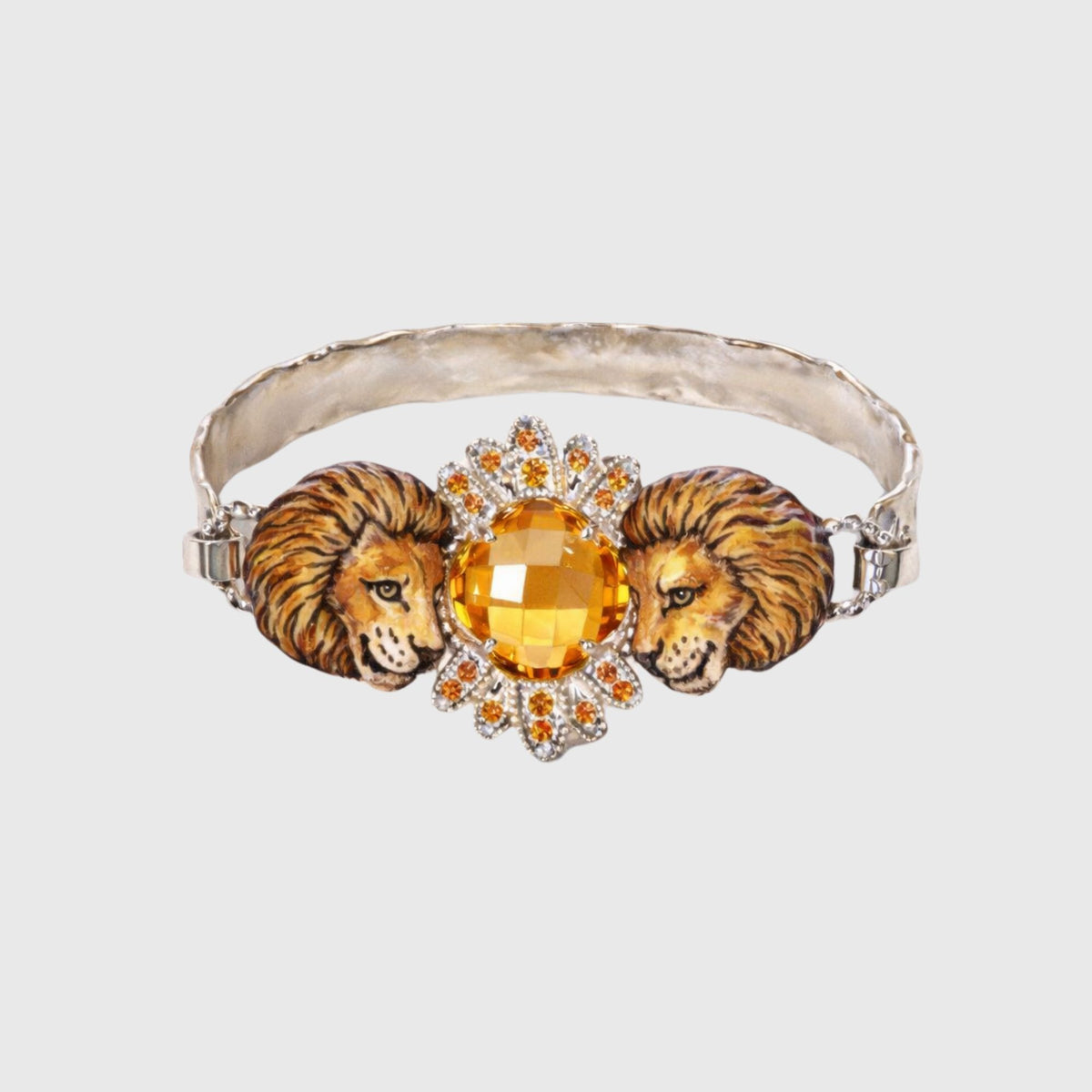 Lion Citrine Bangle