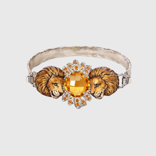 Lion Citrine Bangle