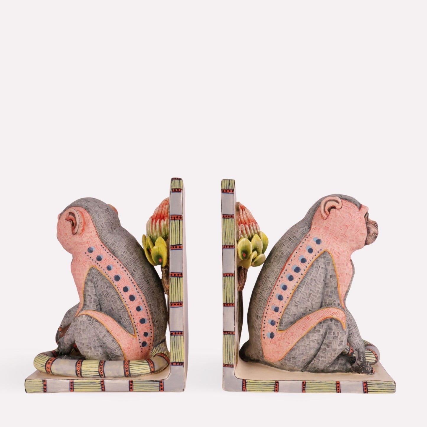 Monkey Sculptural Bookends