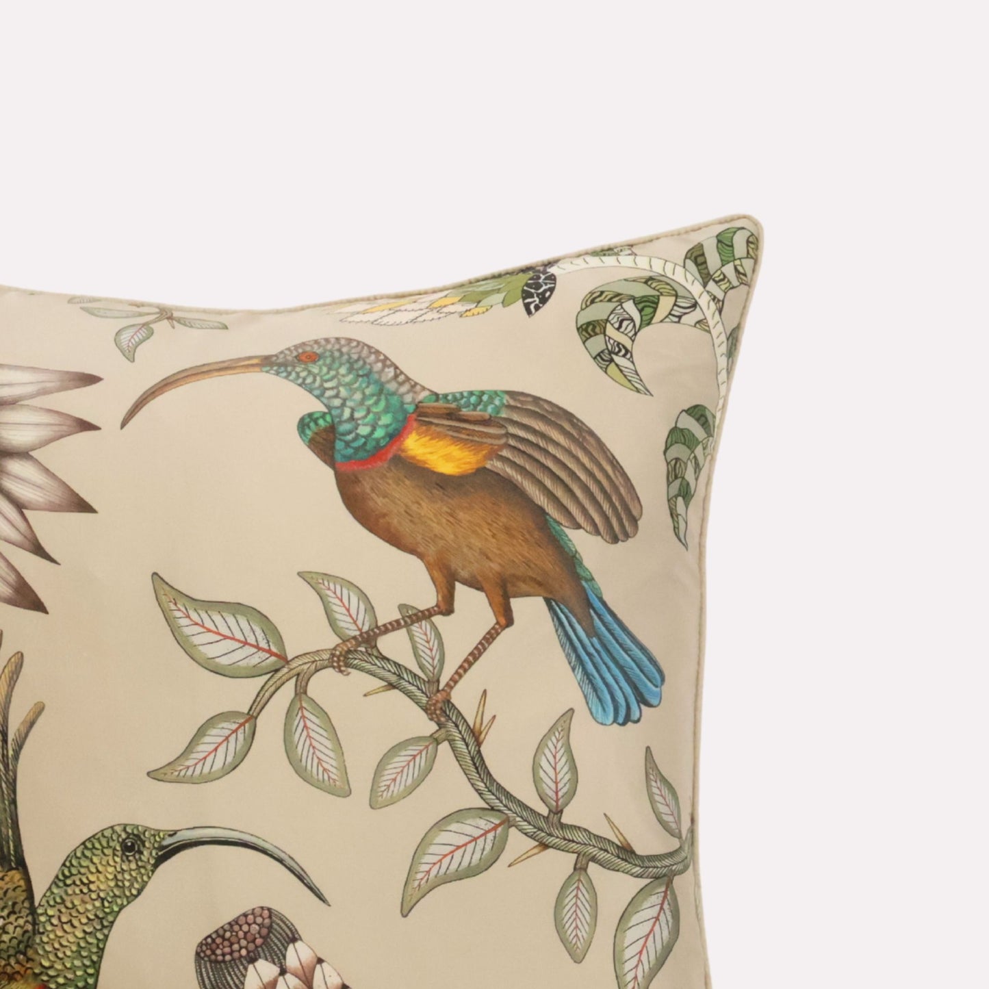 Protea Garden Stone Silk Cushion Cover