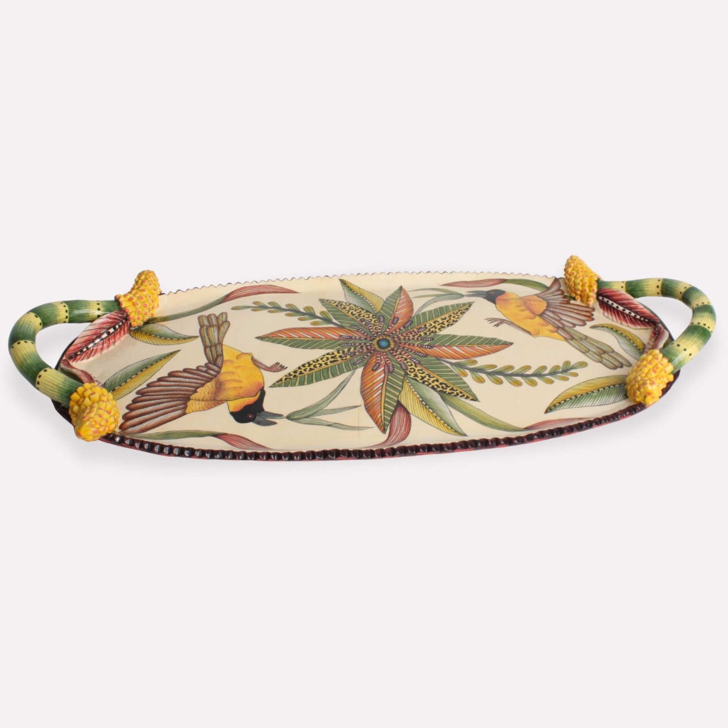 Masked Weaver Platter