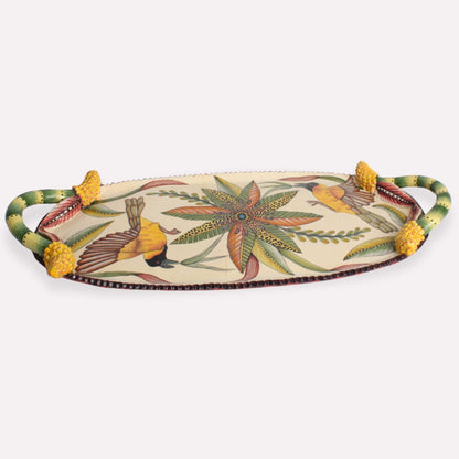 Masked Weaver Platter
