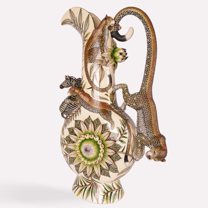 Leopard and Zebra Large Jug