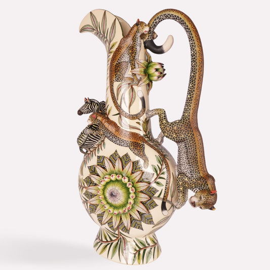 Leopard and Zebra Large Jug