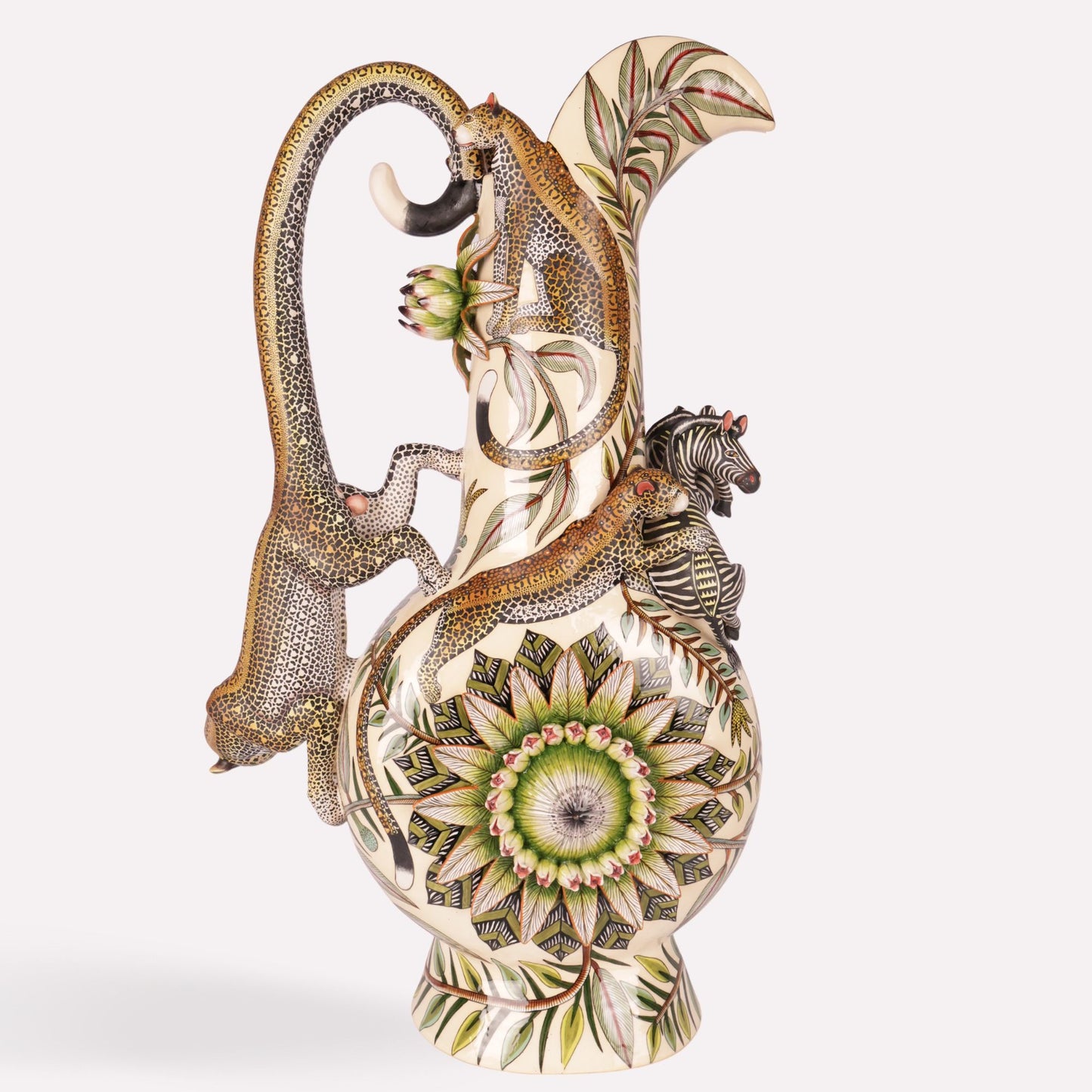 Leopard and Zebra Large Jug