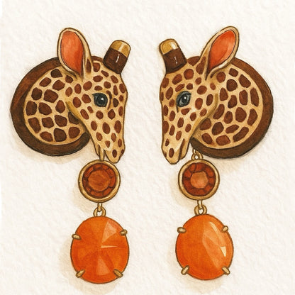 Giraffe Earrings