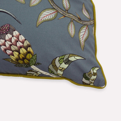 Protea Garden Ash Cotton Cushion Cover