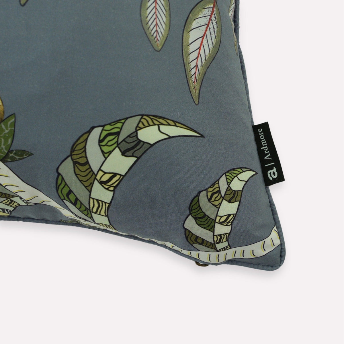 Protea Garden Ash Silk Cushion Cover
