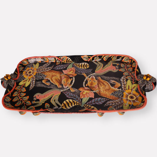 Leopard and Monkey Platter