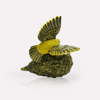 Masked Weaver & Nest Sculpture