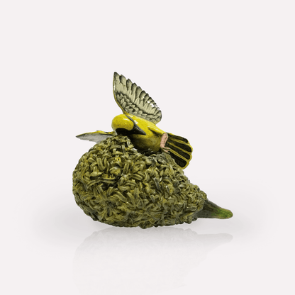 Masked Weaver & Nest Sculpture