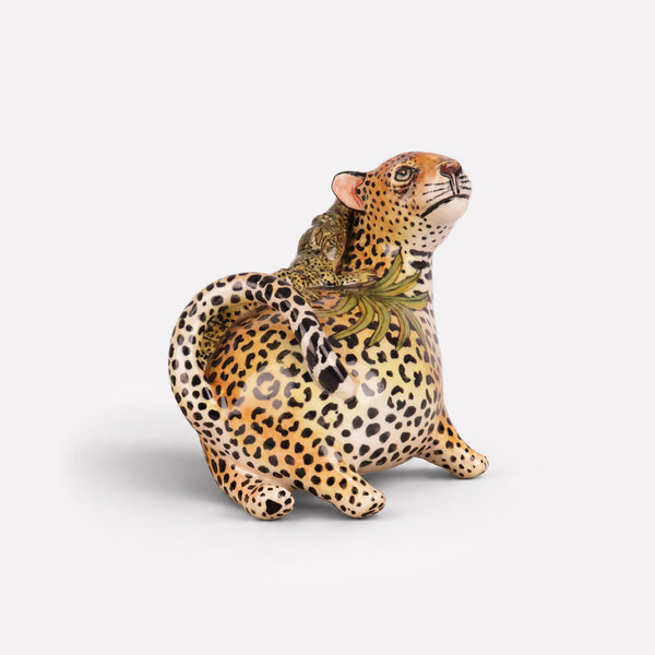 Chubby Leopard & Croc Sculpture