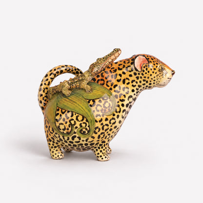 Chubby Leopard & Croc Sculpture
