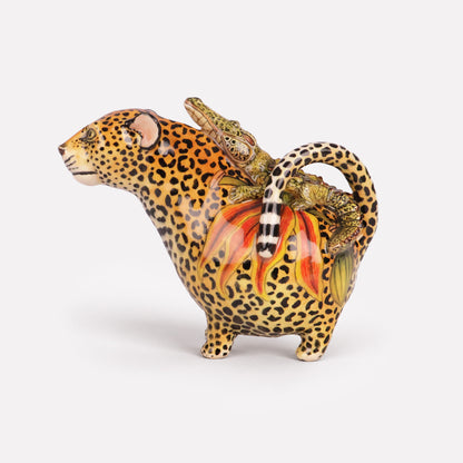Chubby Leopard & Croc Sculpture