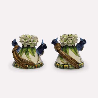 Paradise Flycatcher Candle Holders