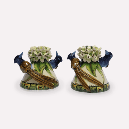 Paradise Flycatcher Candle Holders