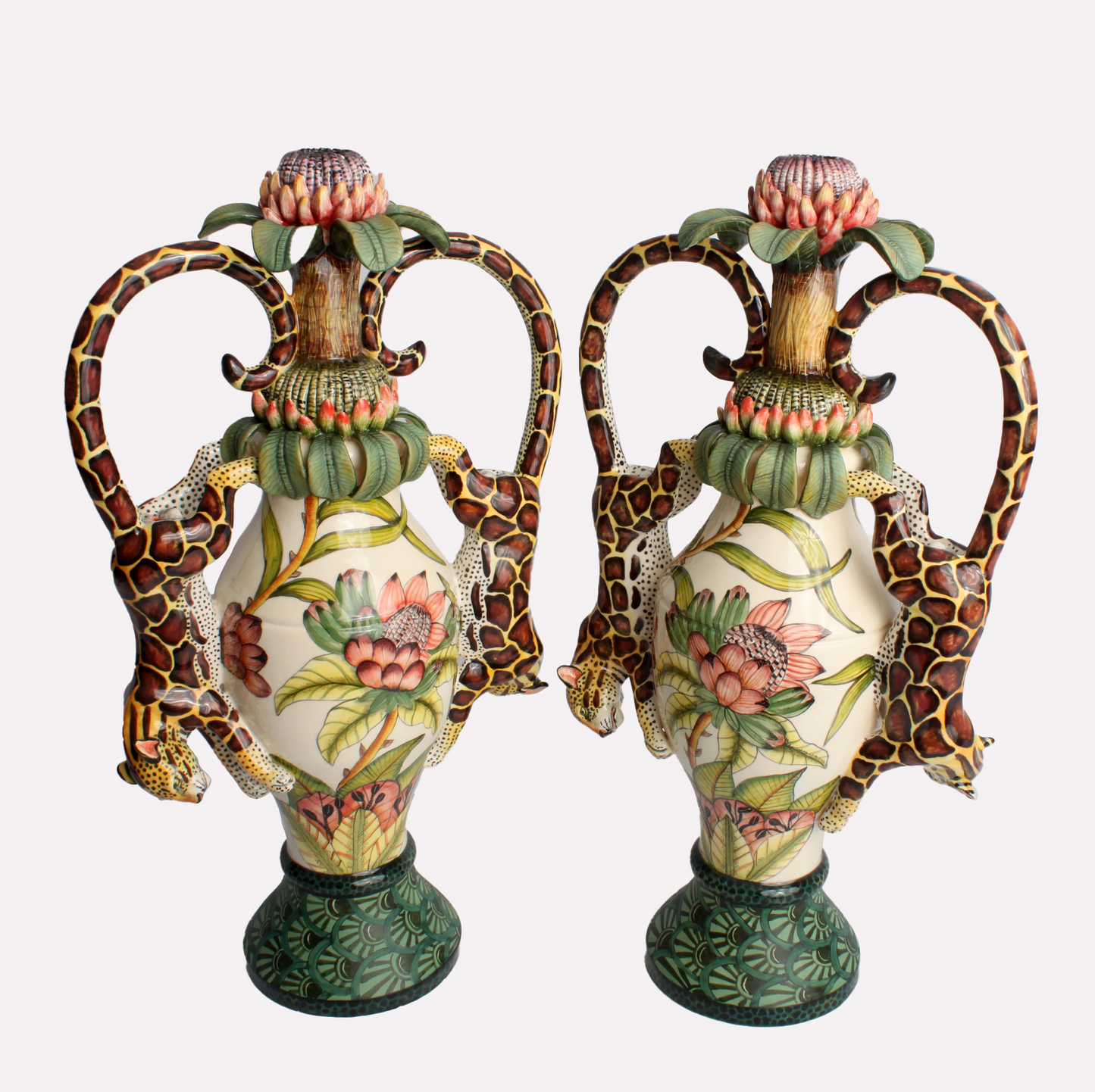 Leopard Candle Holders