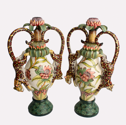 Leopard Candle Holders