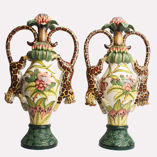 Leopard Candle Holders