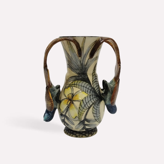 Paradise Flycatcher Vase