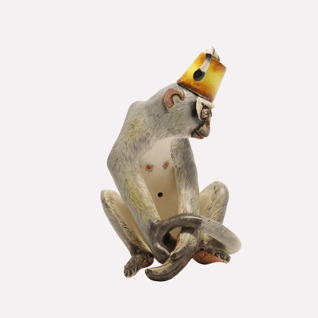 Monkey in Top Hat Sculpture