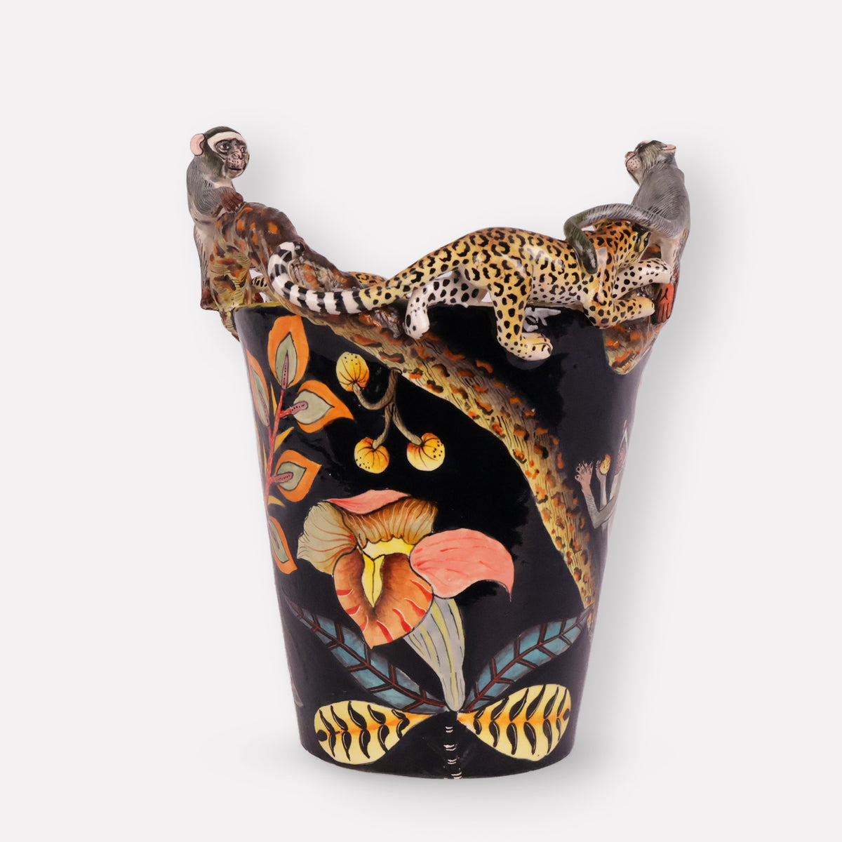 Leopard & Monkey Orchid Planter