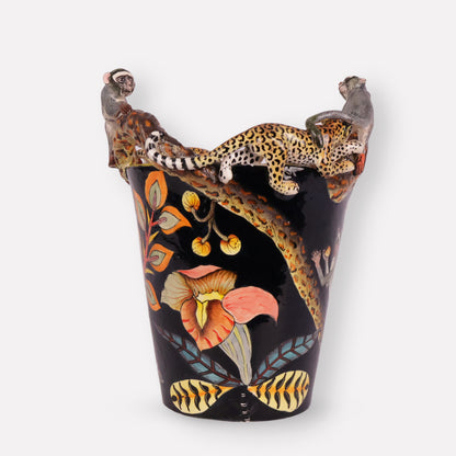 Leopard & Monkey Orchid Planter
