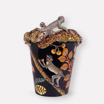 Leopard & Monkey Orchid Planter