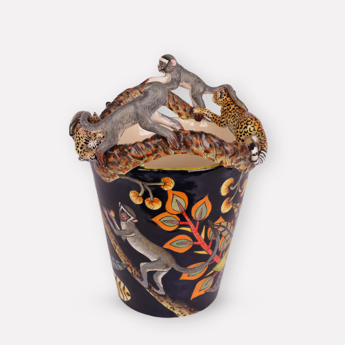 Leopard & Monkey Orchid Planter