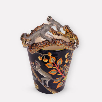 Leopard & Monkey Orchid Planter