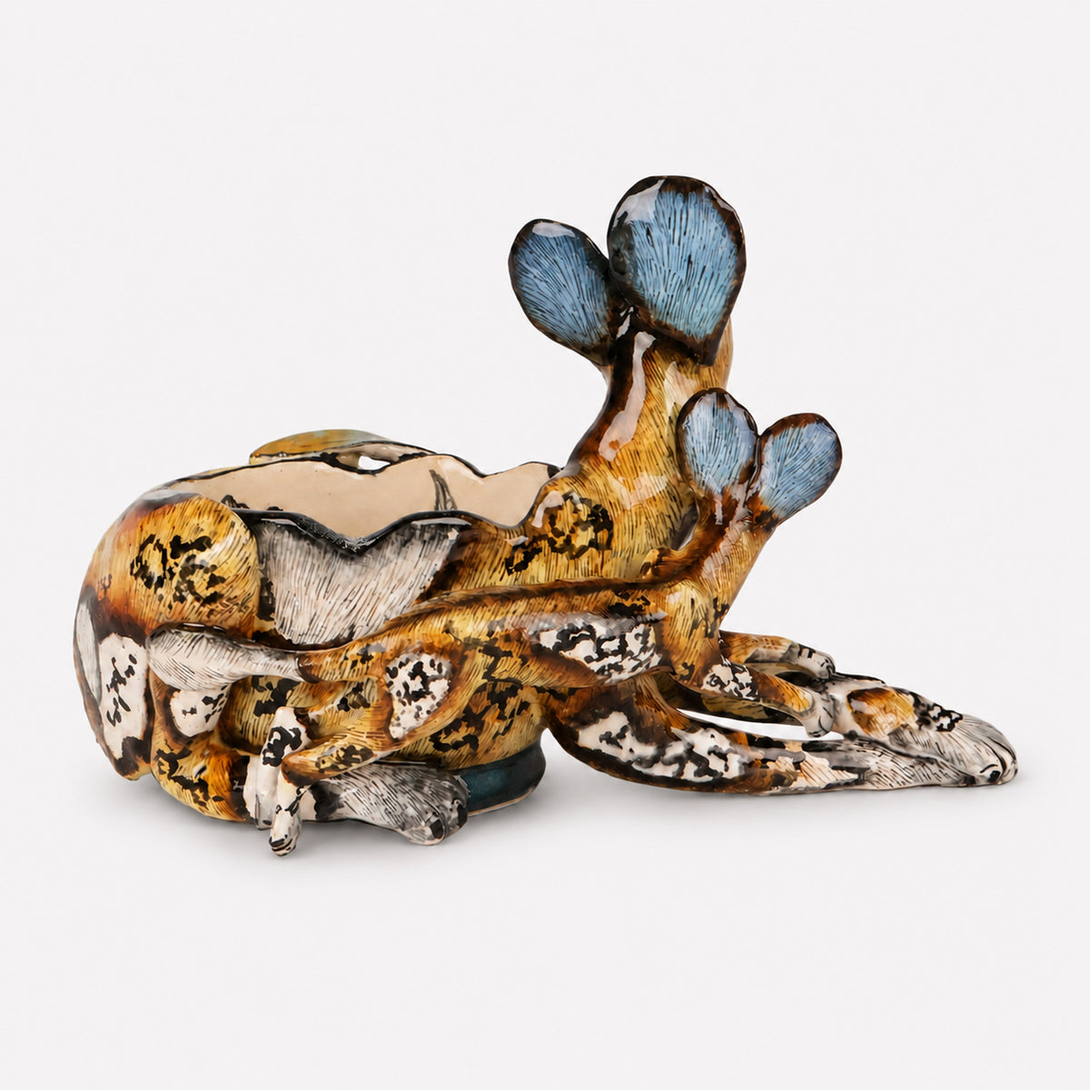 Wild Dog Sculptural Bowl