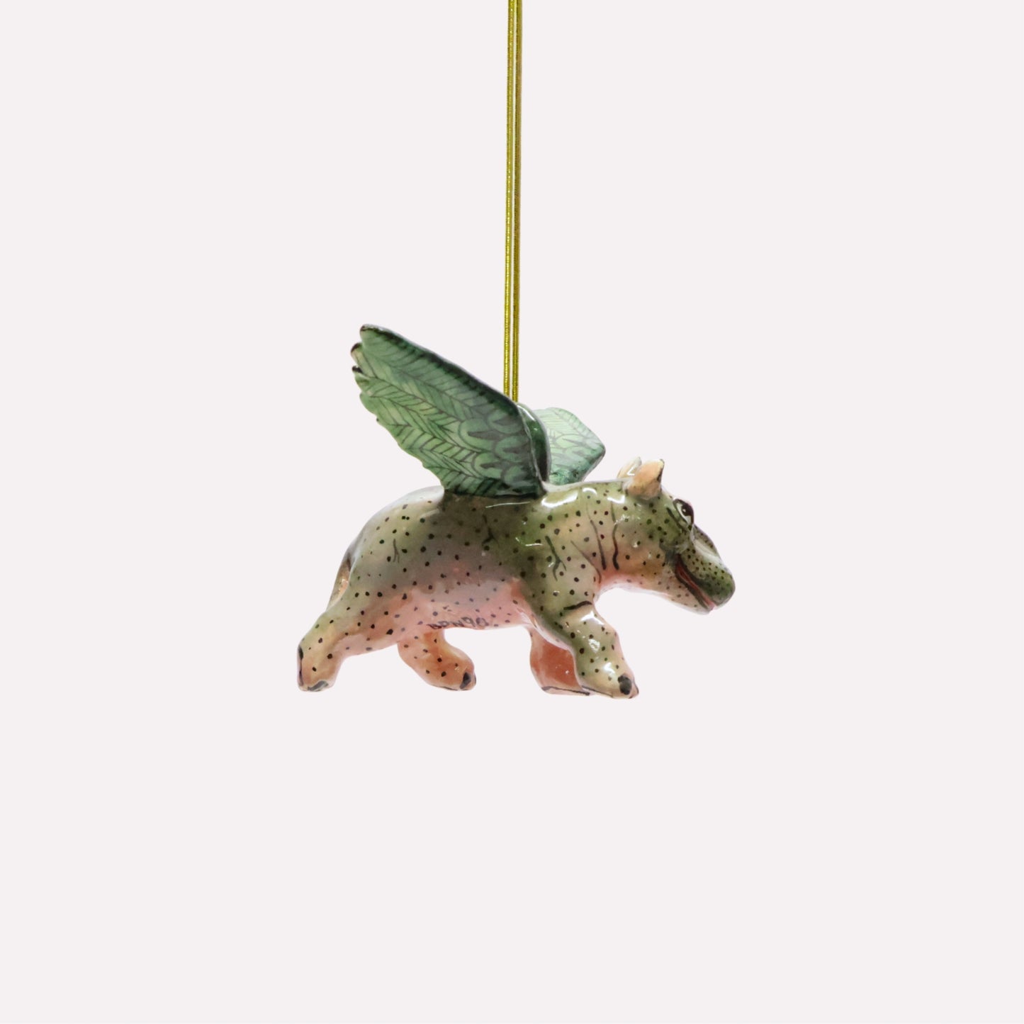 Flying Hippo Ornament