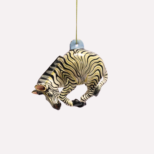 Zebra Sculptural Ornament