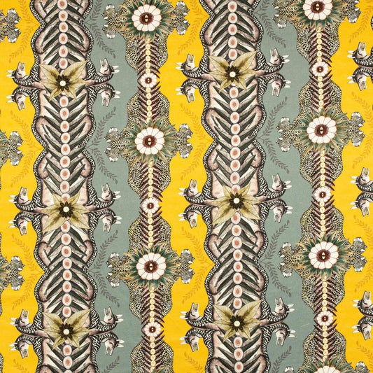 Bush Bandits Butter Dust Fabric Ardmore Design