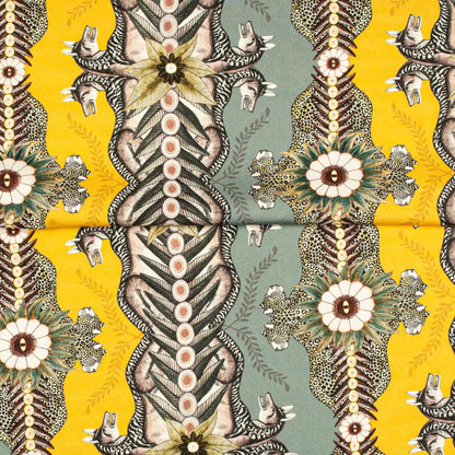 Bush Bandits Butter Dust Fabric Ardmore Design