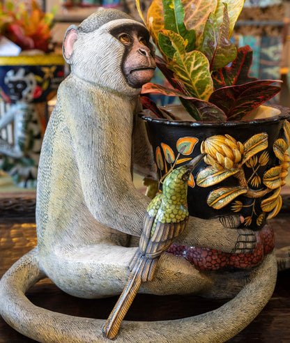 Monkey Planter and Sculpture