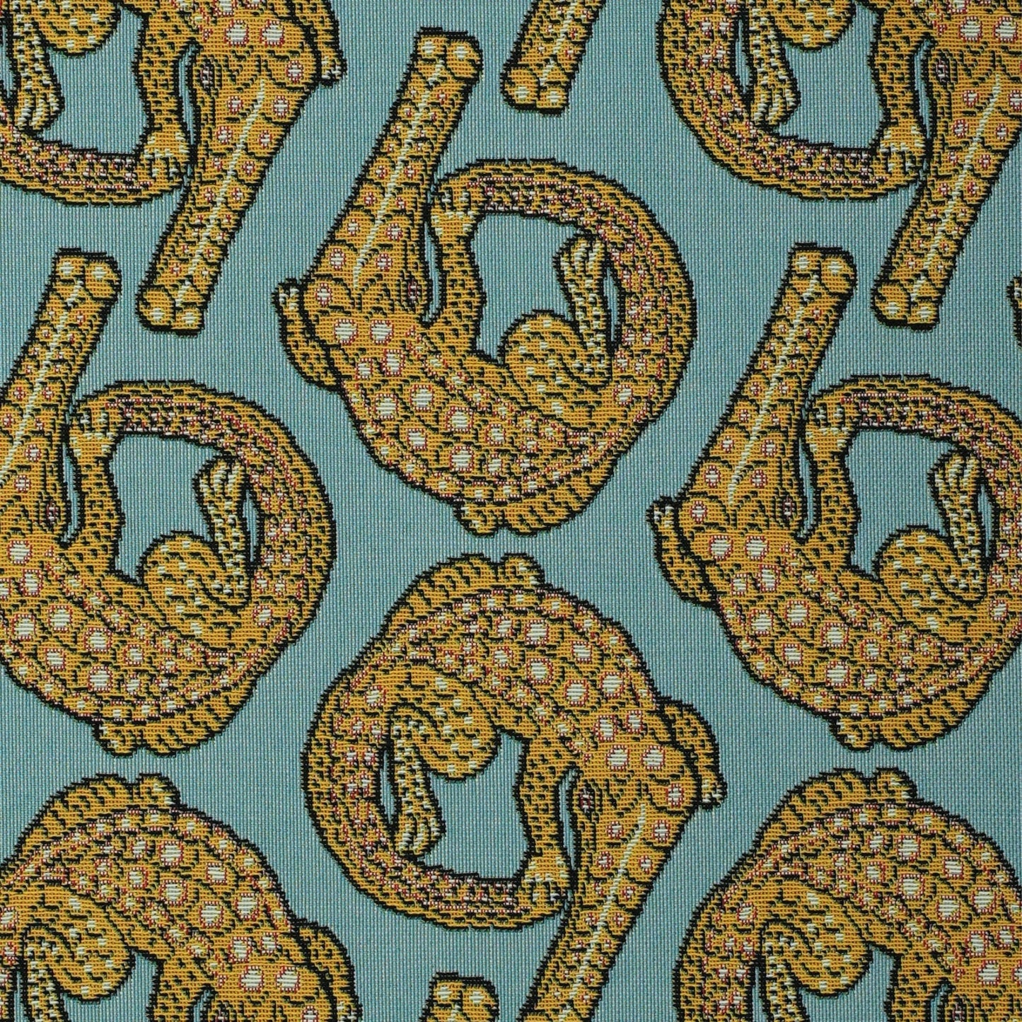 Croco Persimmon Jacquard Fabric