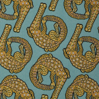 Croco Persimmon Jacquard Fabric