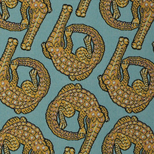 Croco Persimmon Jacquard Fabric