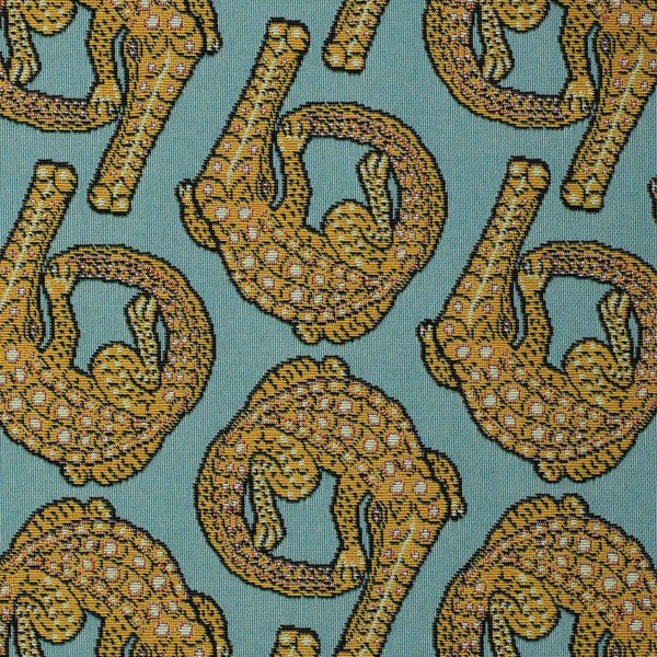 Croco Persimmon Jacquard Fabric
