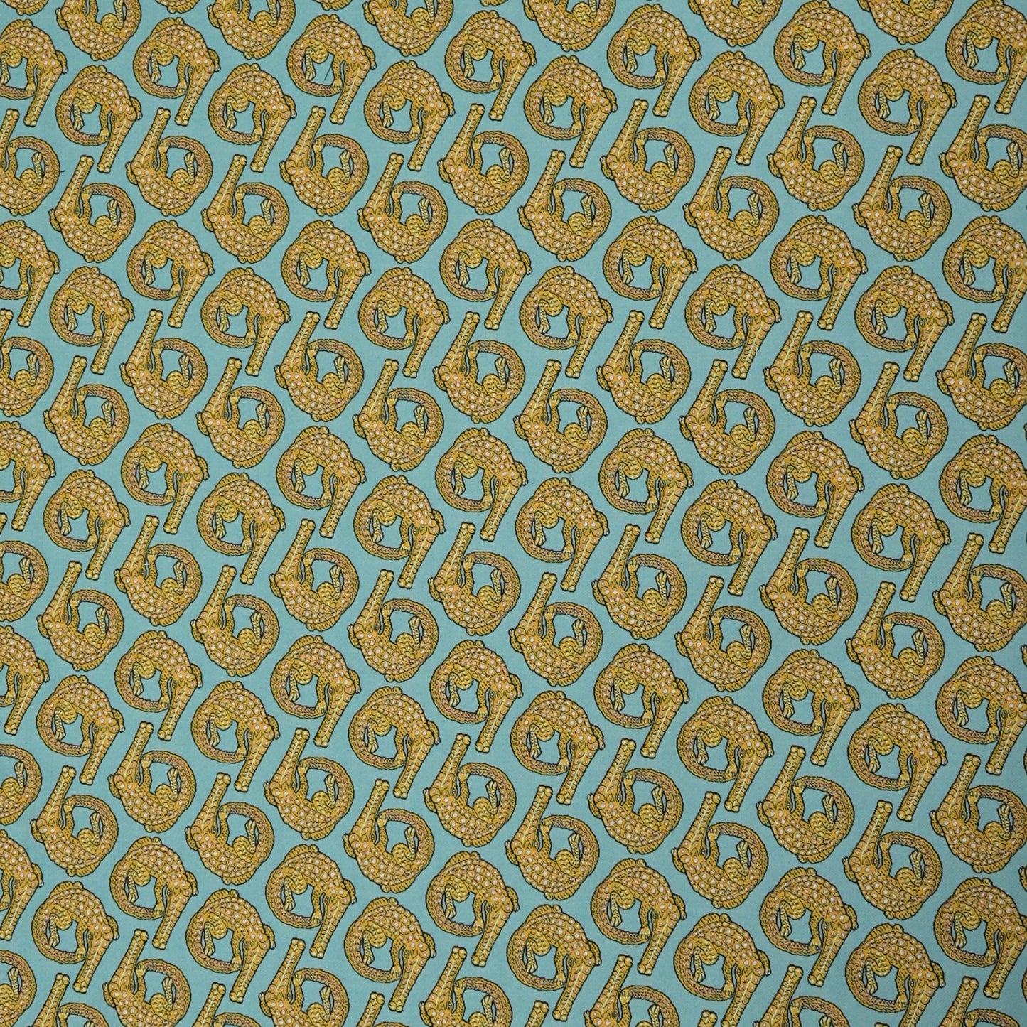 Croco Persimmon Jacquard Fabric