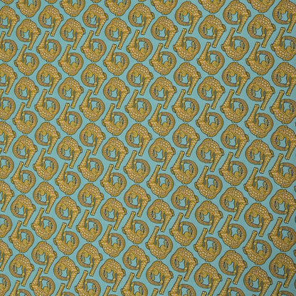 Croco Persimmon Jacquard Fabric