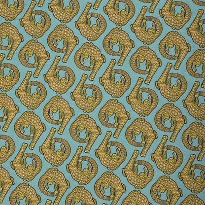 Croco Persimmon Jacquard Fabric